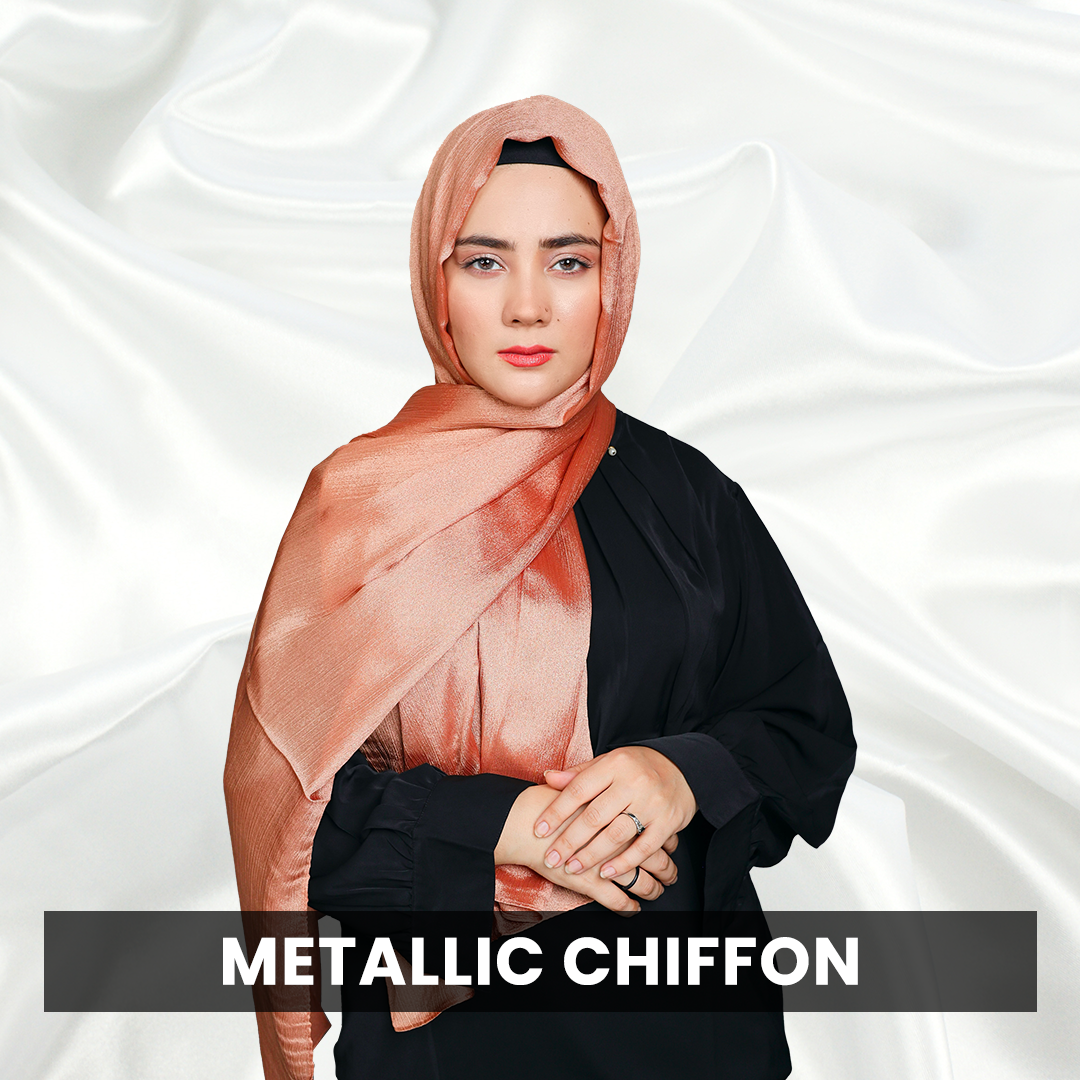 Metallic Chiffon