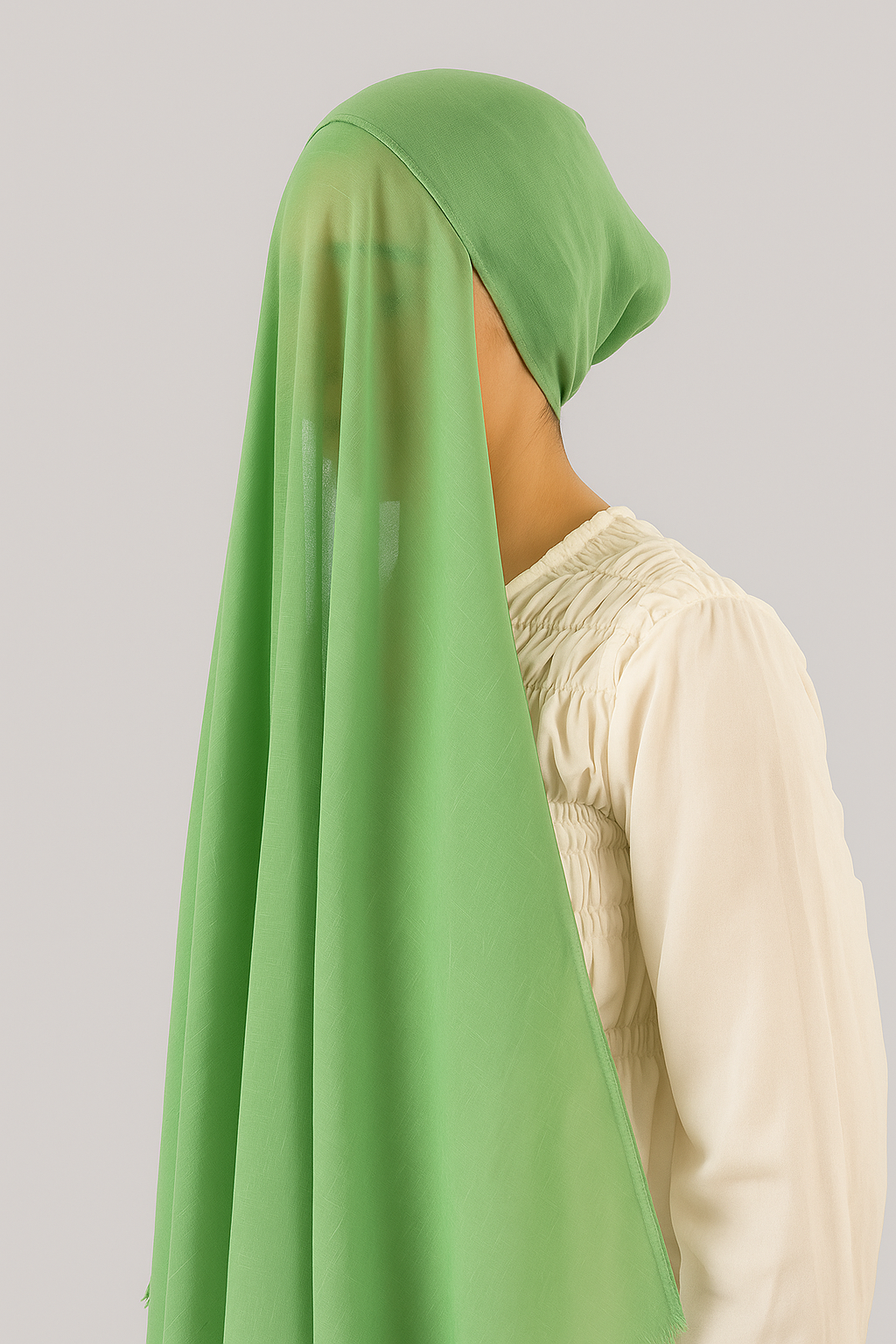 Turkish Instant Hijab in Apple Green
