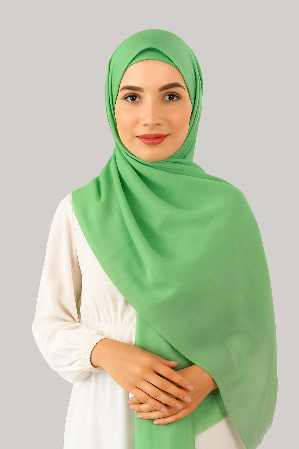 Turkish Instant Hijab in Apple Green