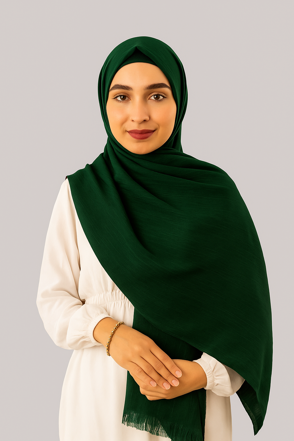 Turkish Instant Hijab in Bottle Green