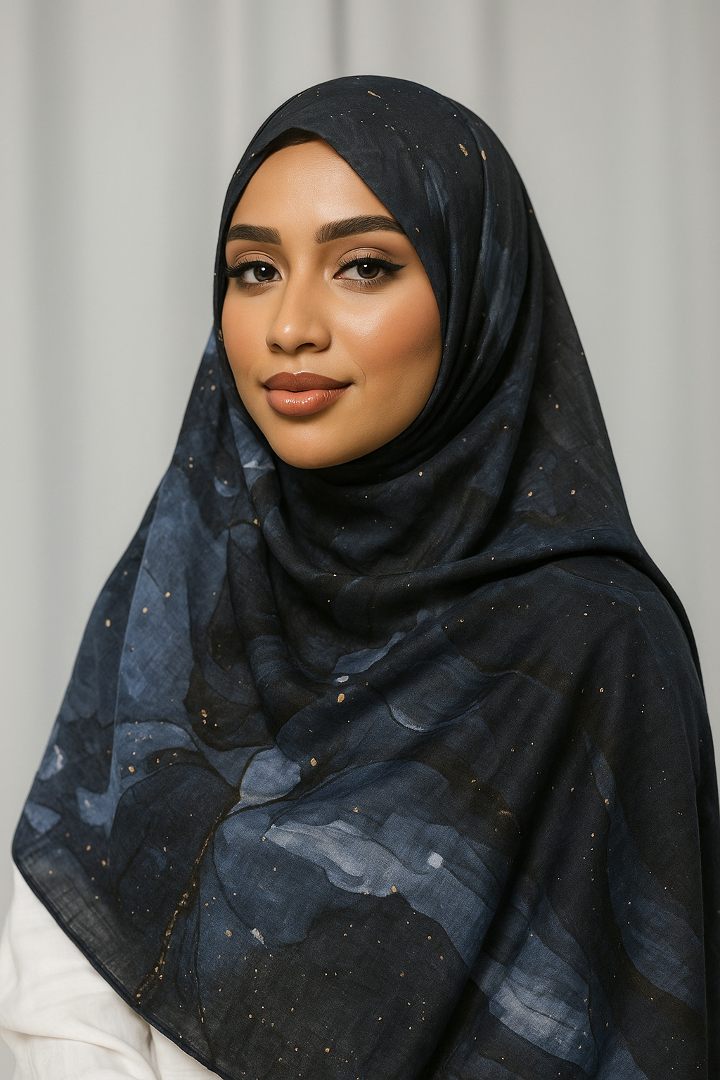 Printed Modal Hijab - Eclipse Whisper