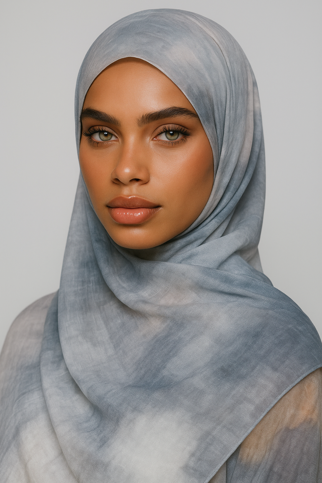 Printed Modal Hijab - Ocean Mist