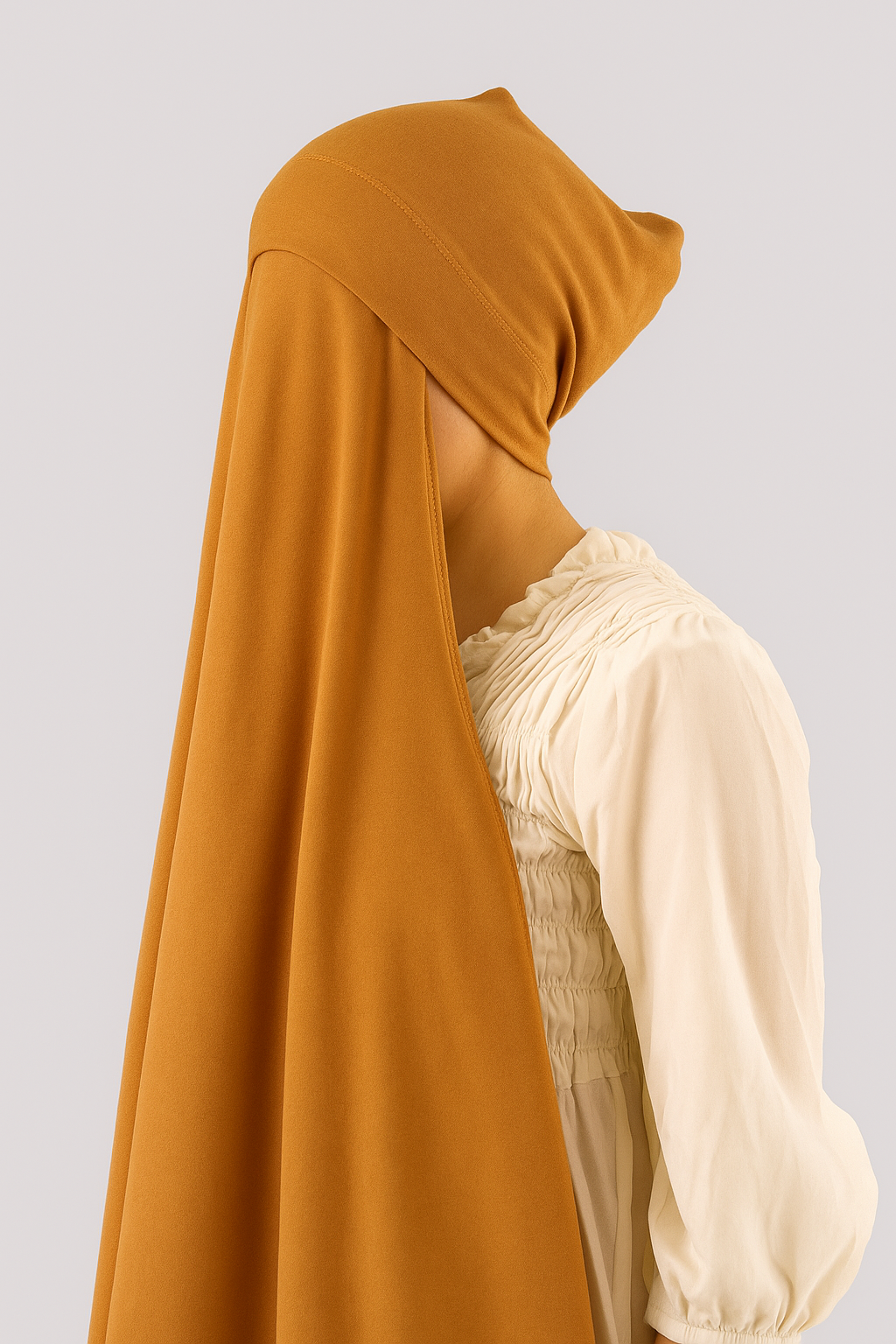 Jersey Instant Hijab in Almond