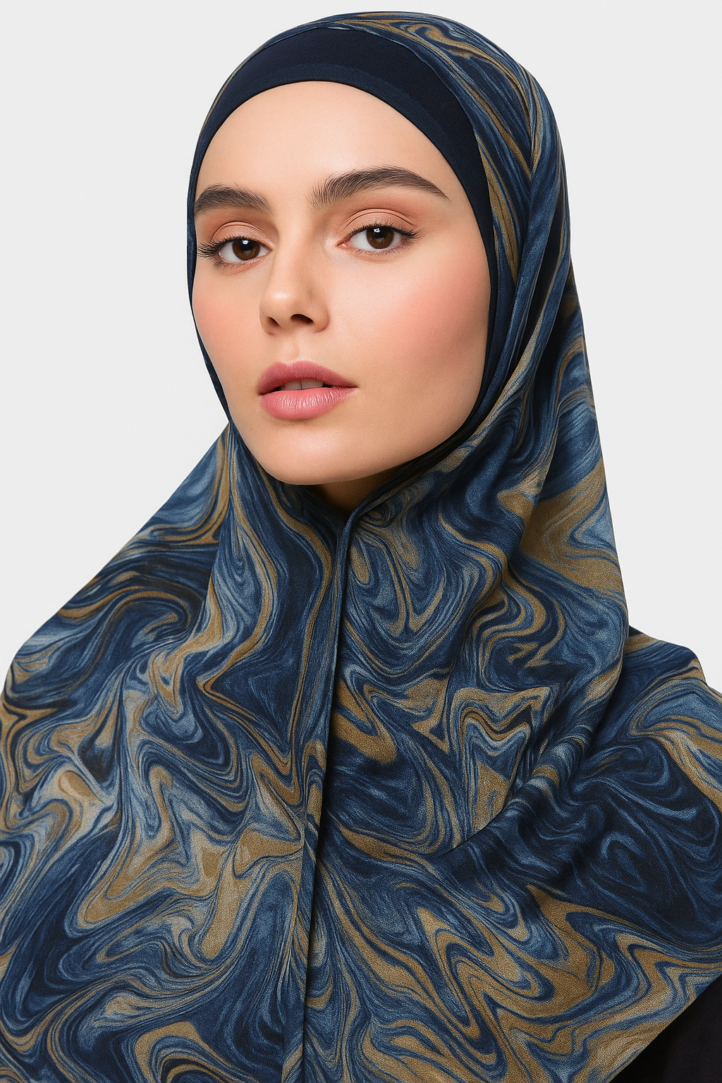 Printed Modal Hijab - Aurora Marble