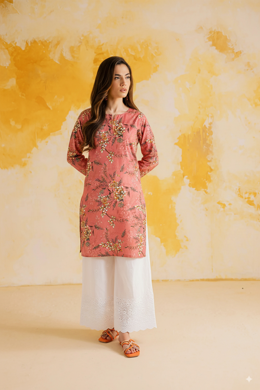 Co-Ord Set Coral tunic