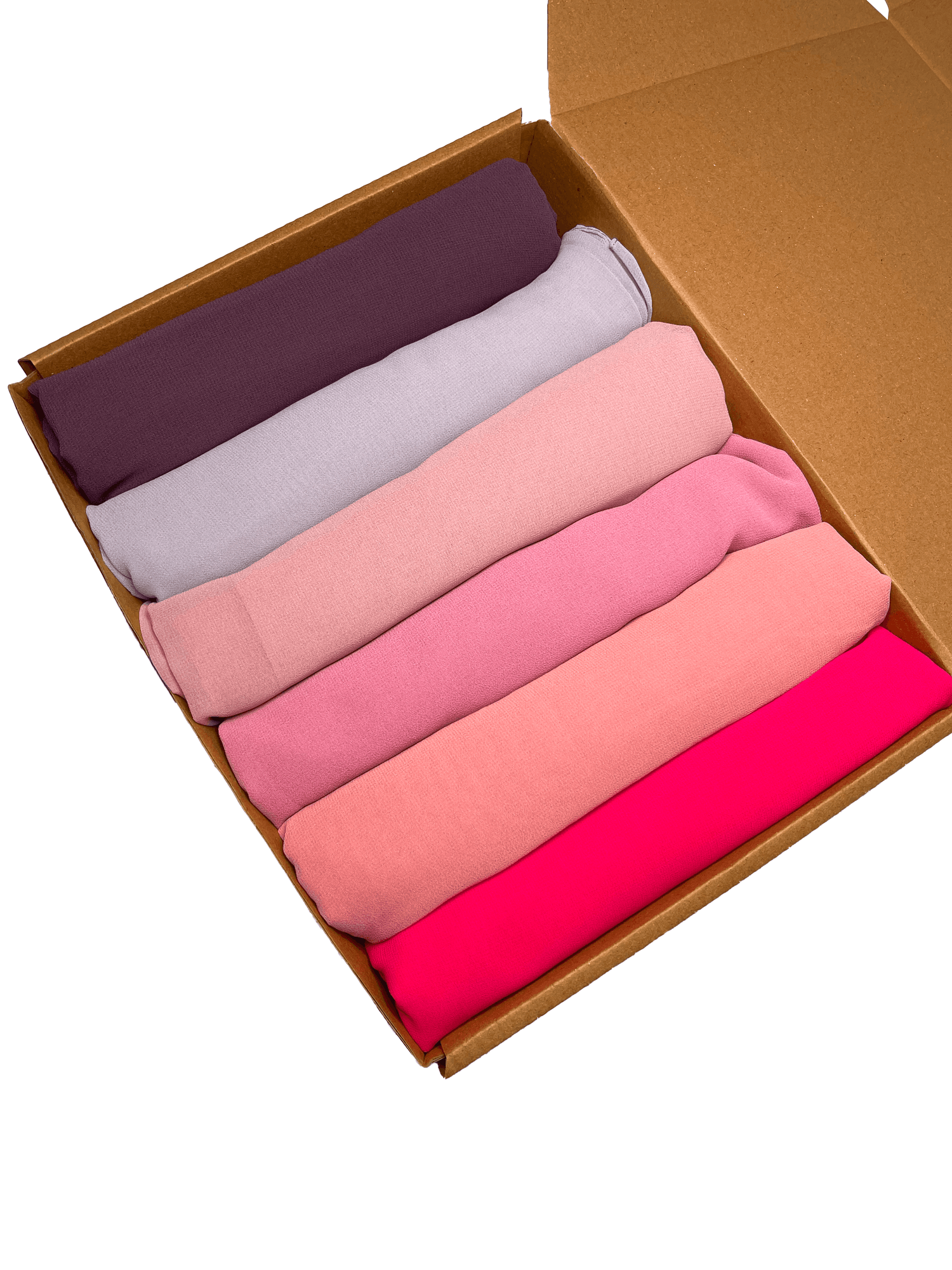 Georgette Hijabs - pack of 6. featuring chic colors and comfort.