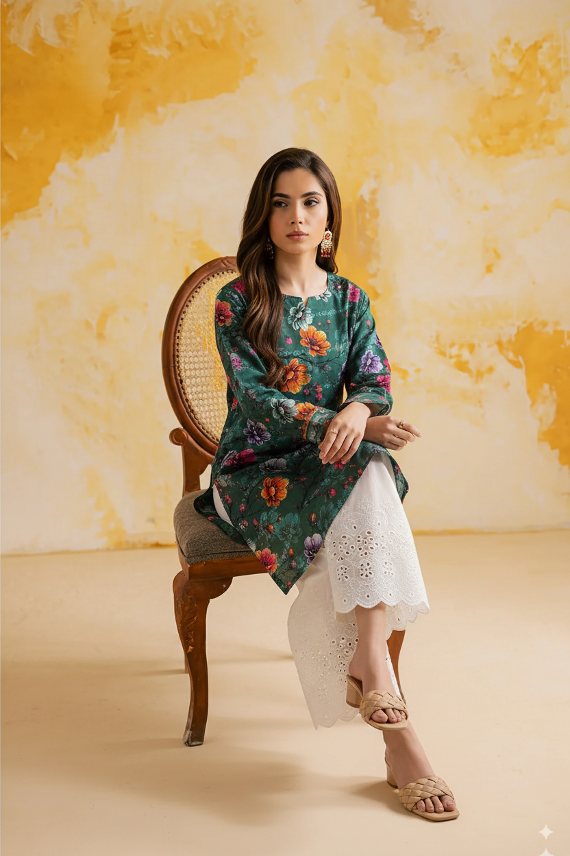 Co-Ord Set Evergreen Hues