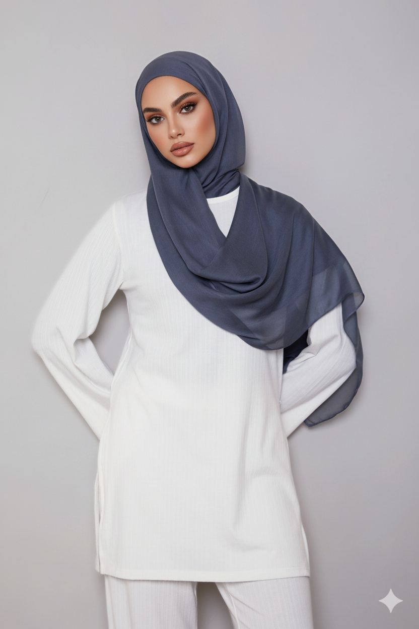 Modal Hijab - Denim