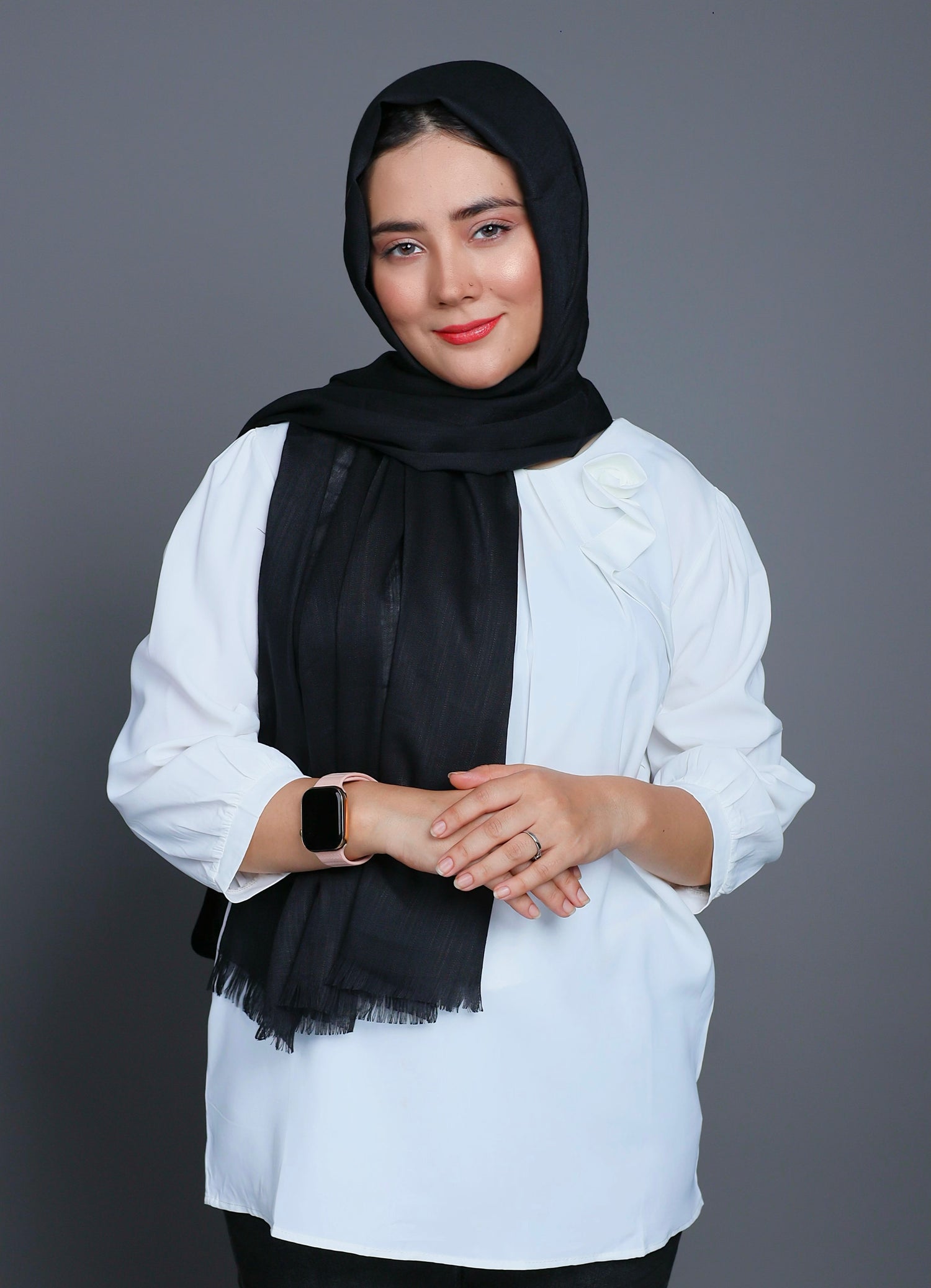 Turkish Hijab Viscose Material in Black