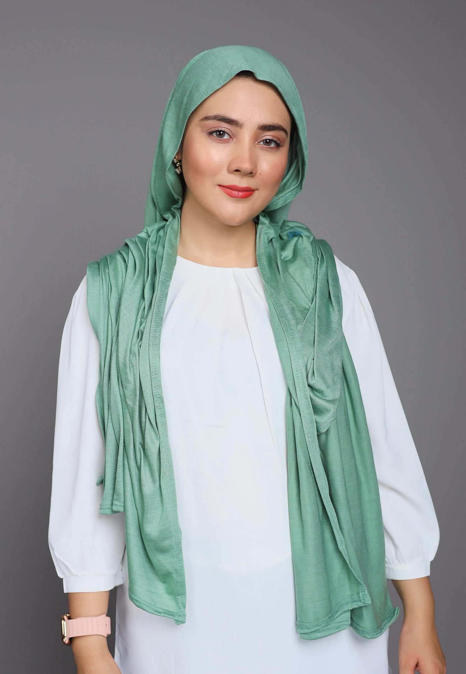 Jersey Hijab in Green