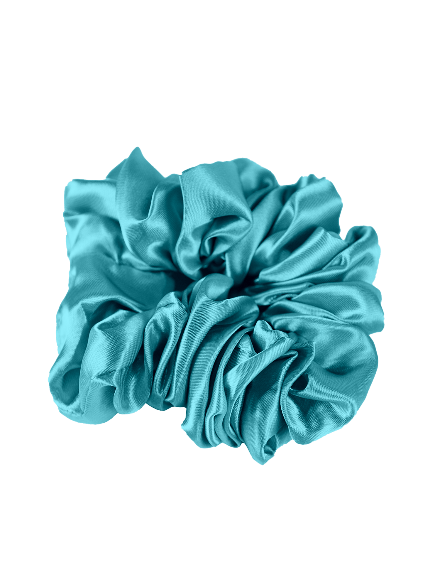 Silk Scrunchie in Sea Blue