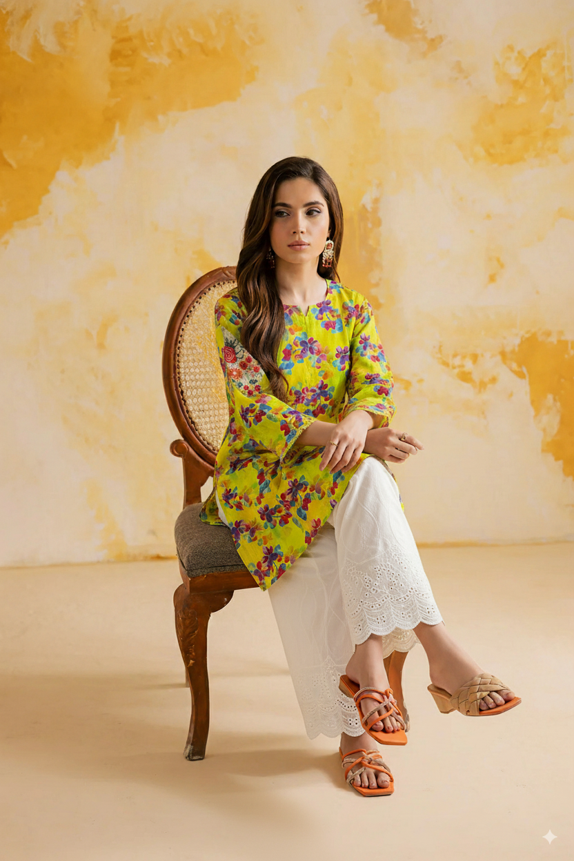 Co-Ord Set Lemon Splash