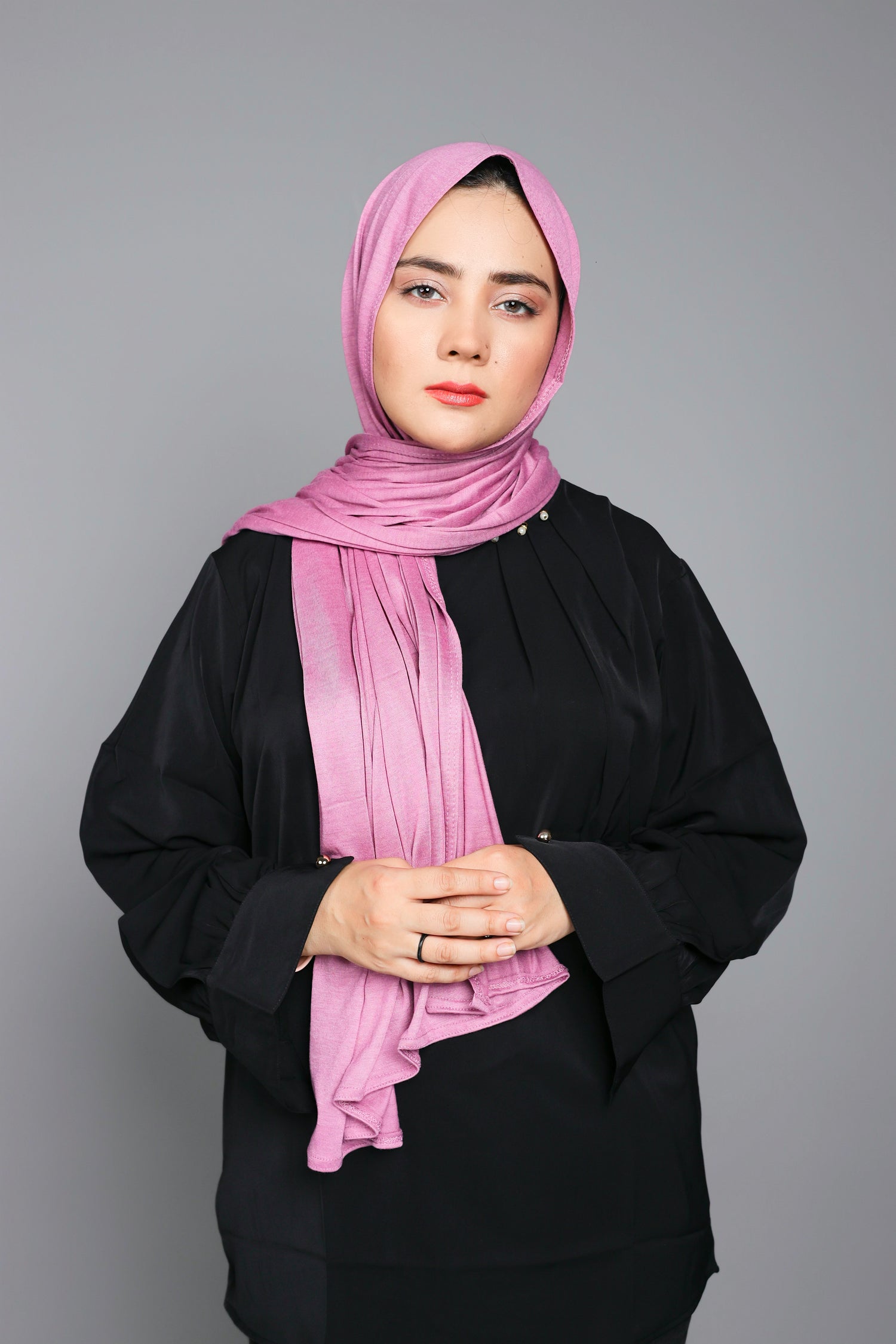 Jersey Hijab in Dark Mauve