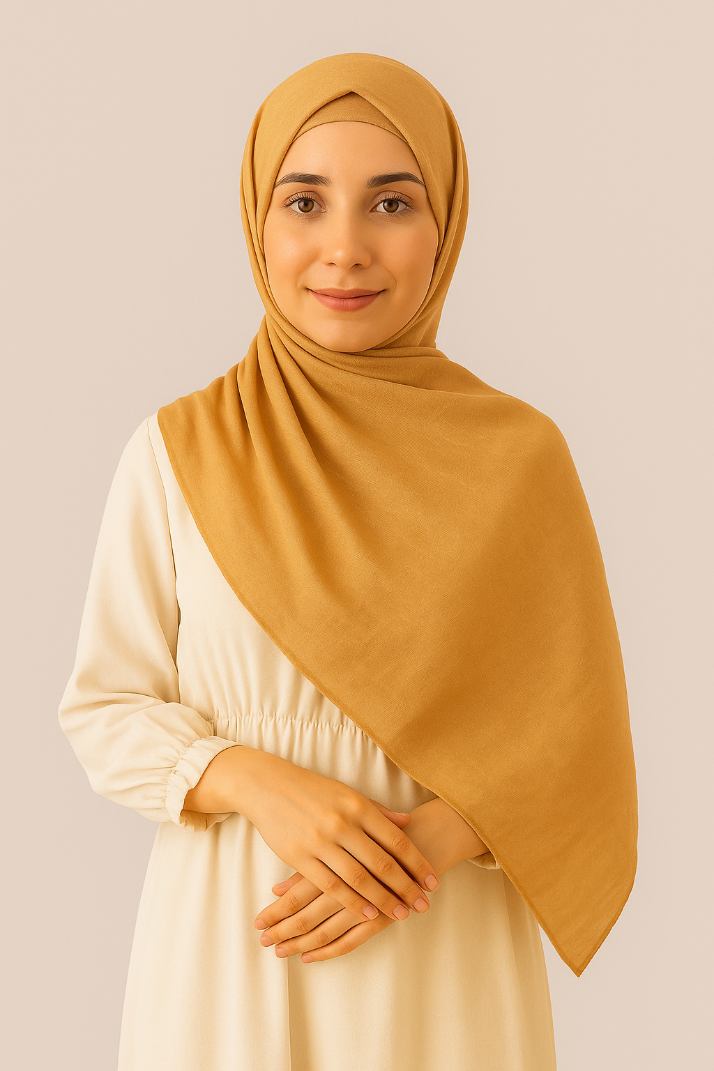 Instant Modal Hijabs In Beige