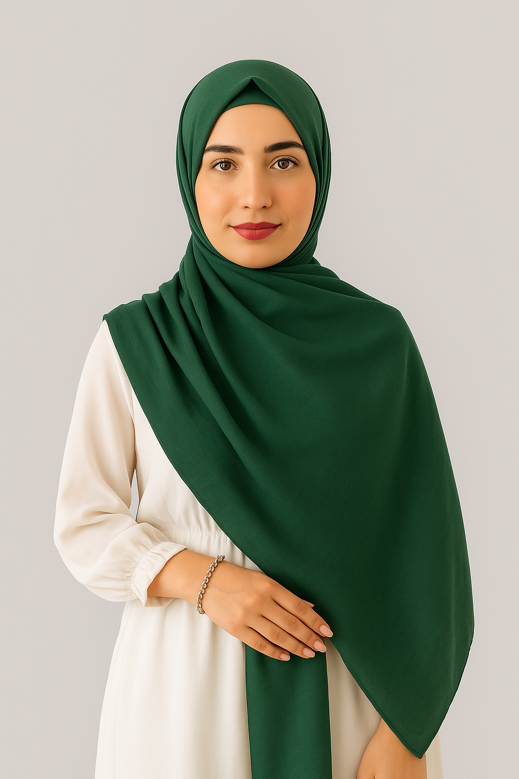 Instant Modal Hijabs In Bottle Green
