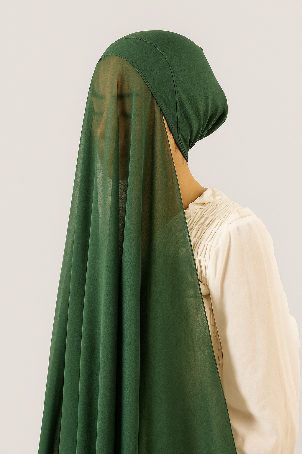 Instant Modal Hijabs In Bottle Green