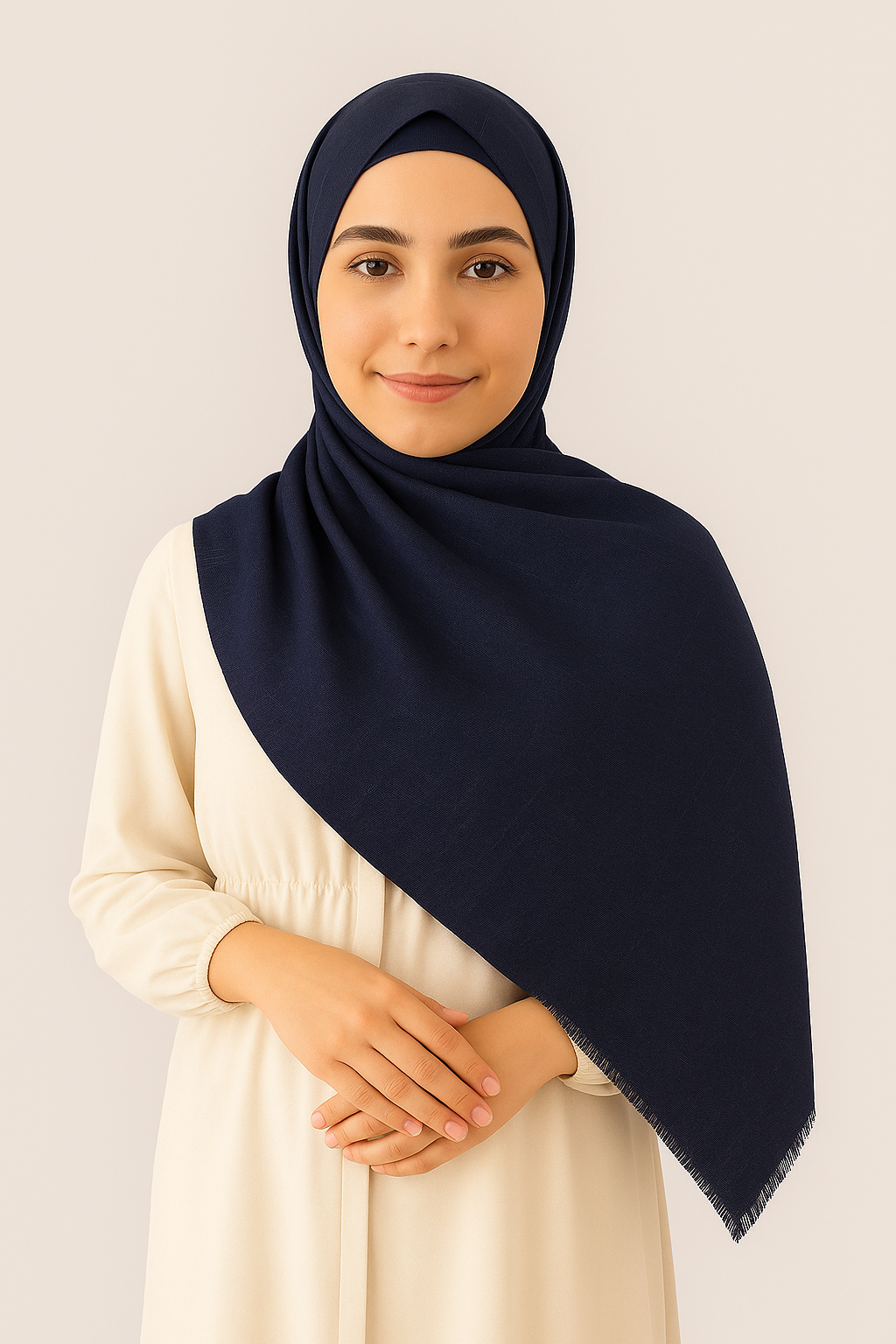 Turkish Instant Hijab in Navy Blue