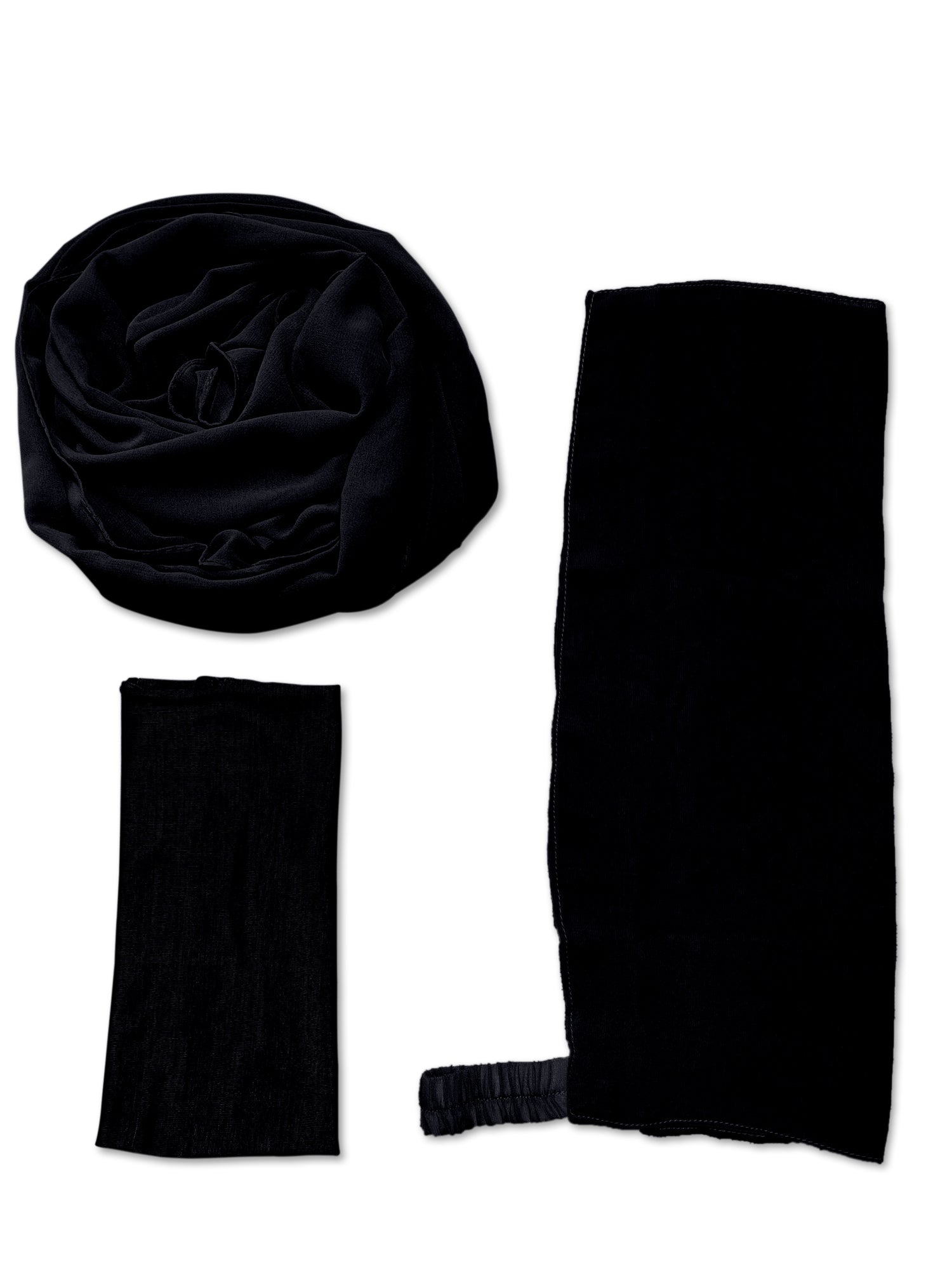 Hijab and Niqab Set in Black