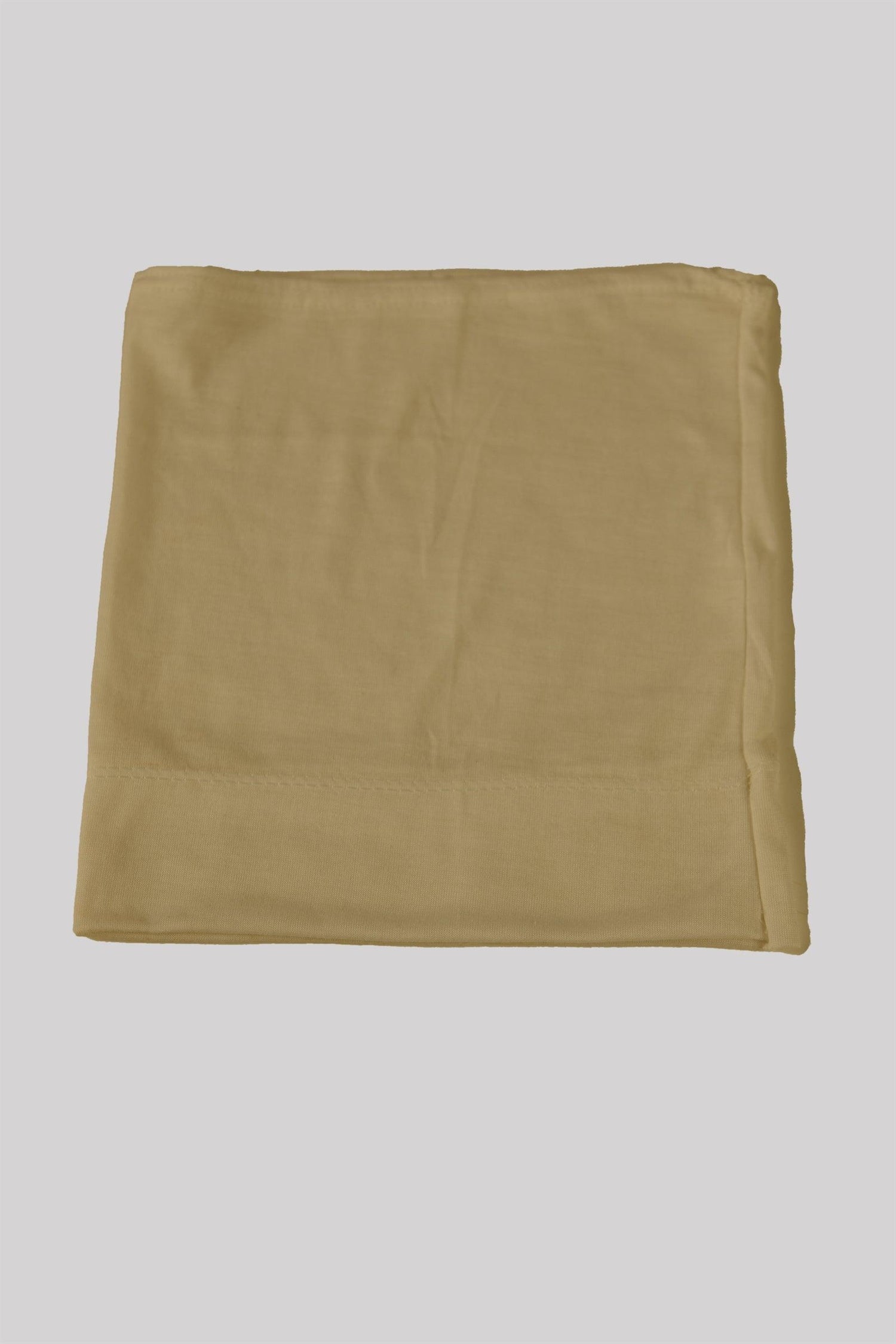 Soft Tube Hijab Cap In Fawn Color.