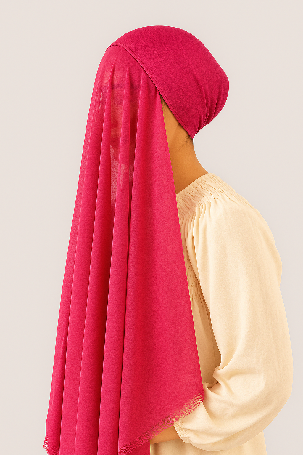 Turkish Instant Hijab in Raspberry