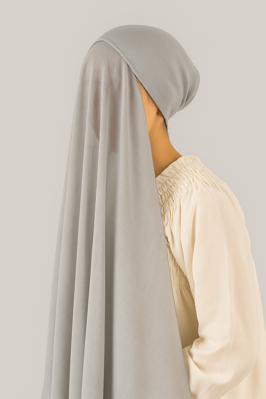 Turkish Instant Hijab in Steel Grey