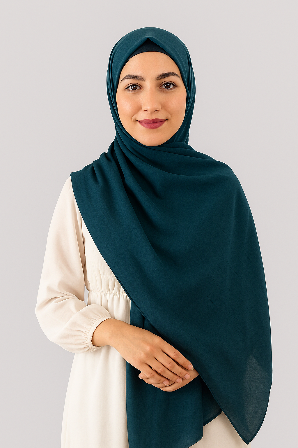 Turkish Instant Hijab in Teal