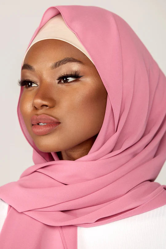 Plain Georgette Hijab in Blossom