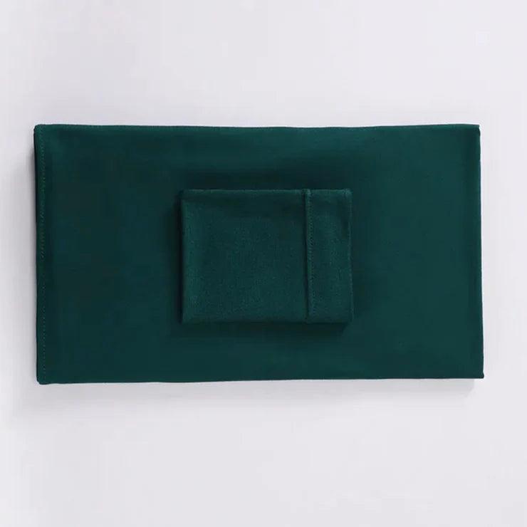 Lightweight Georgette Hijab and cap set in bottle green. A breezy fabric, perfect for layering.