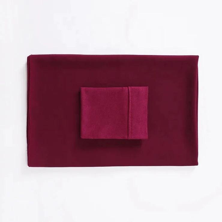 Premium Georgette Hijab and cap set in Maroon Offering elegance and comfort.