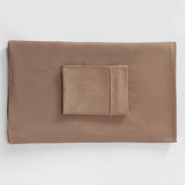 Georgette Hijab and cap set in chestnut offering a chic, modest look.