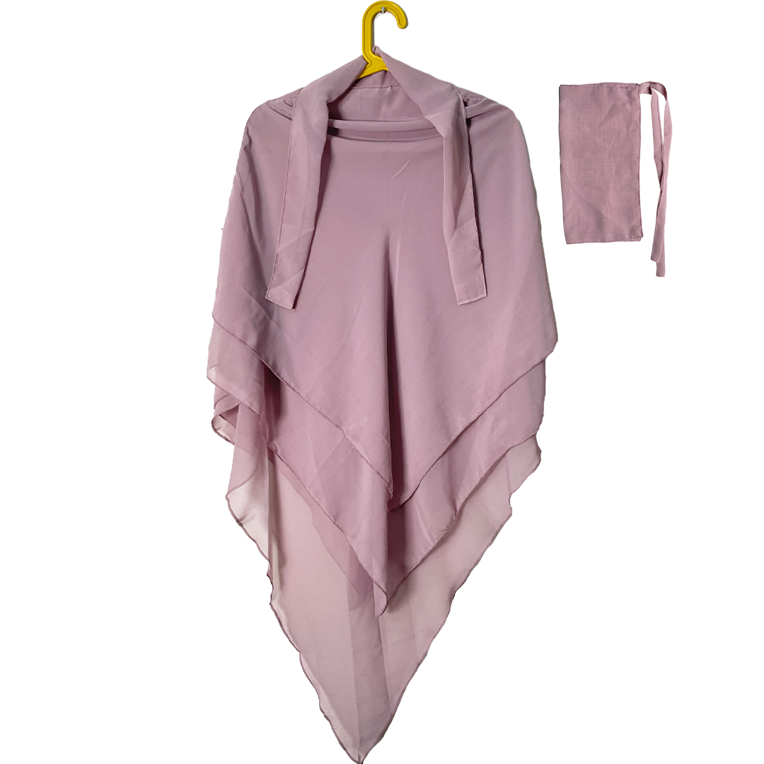 3 Layer khimer Hijab