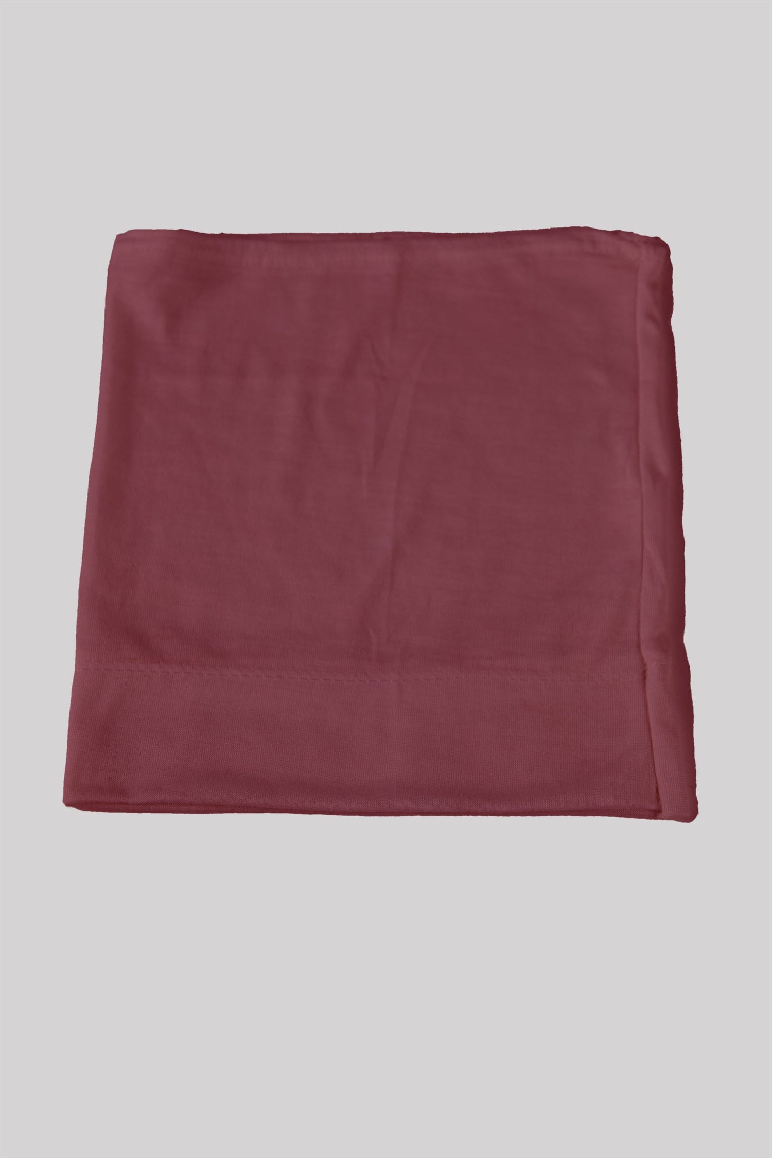 Soft Tube Hijab Cap Dark Mauve Shade.