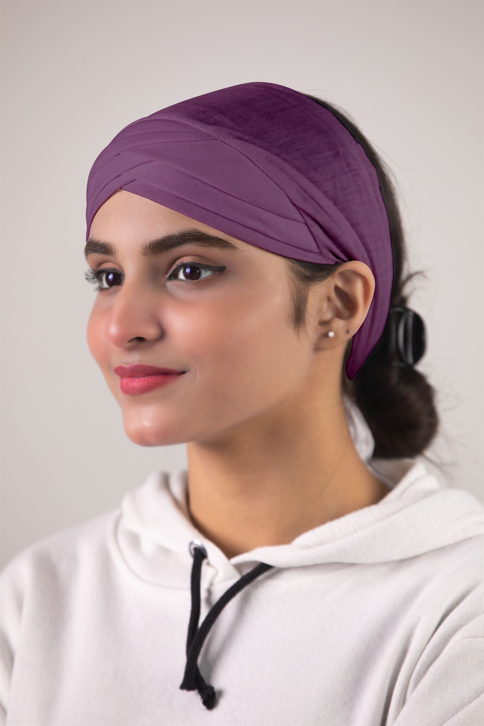 Criss Cross Cap in Purple