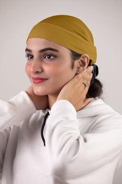 Everyday Soft Tube Cap - Mustard Color.