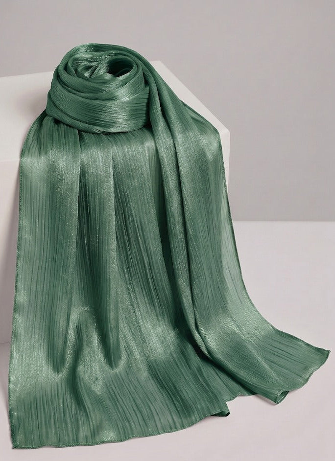 Chiffon Luxe in Emerald Green