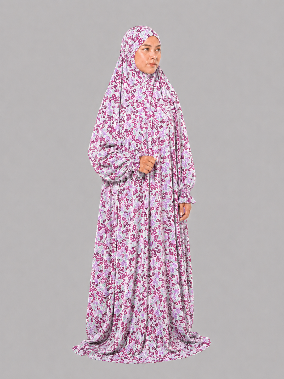 Blush Namaz Chadar - Meadow Print