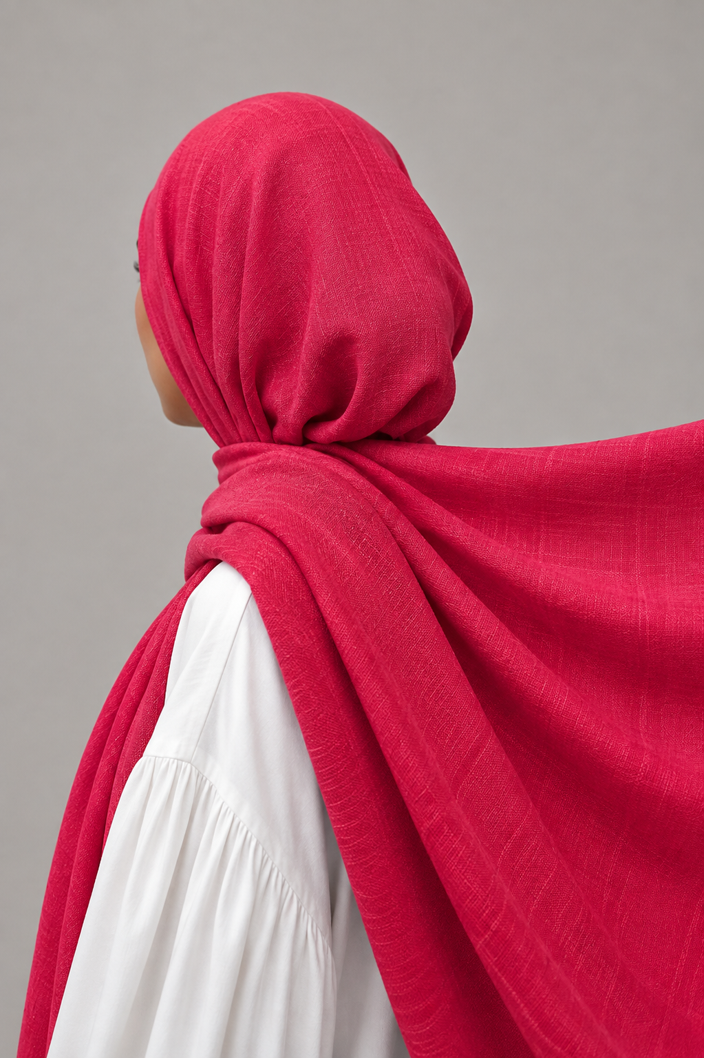 Turkish Viscose Hijab XL in Crimson Red