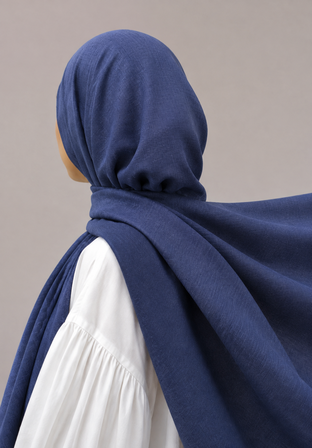 Turkish Viscose Hijab XL in Navy Blue
