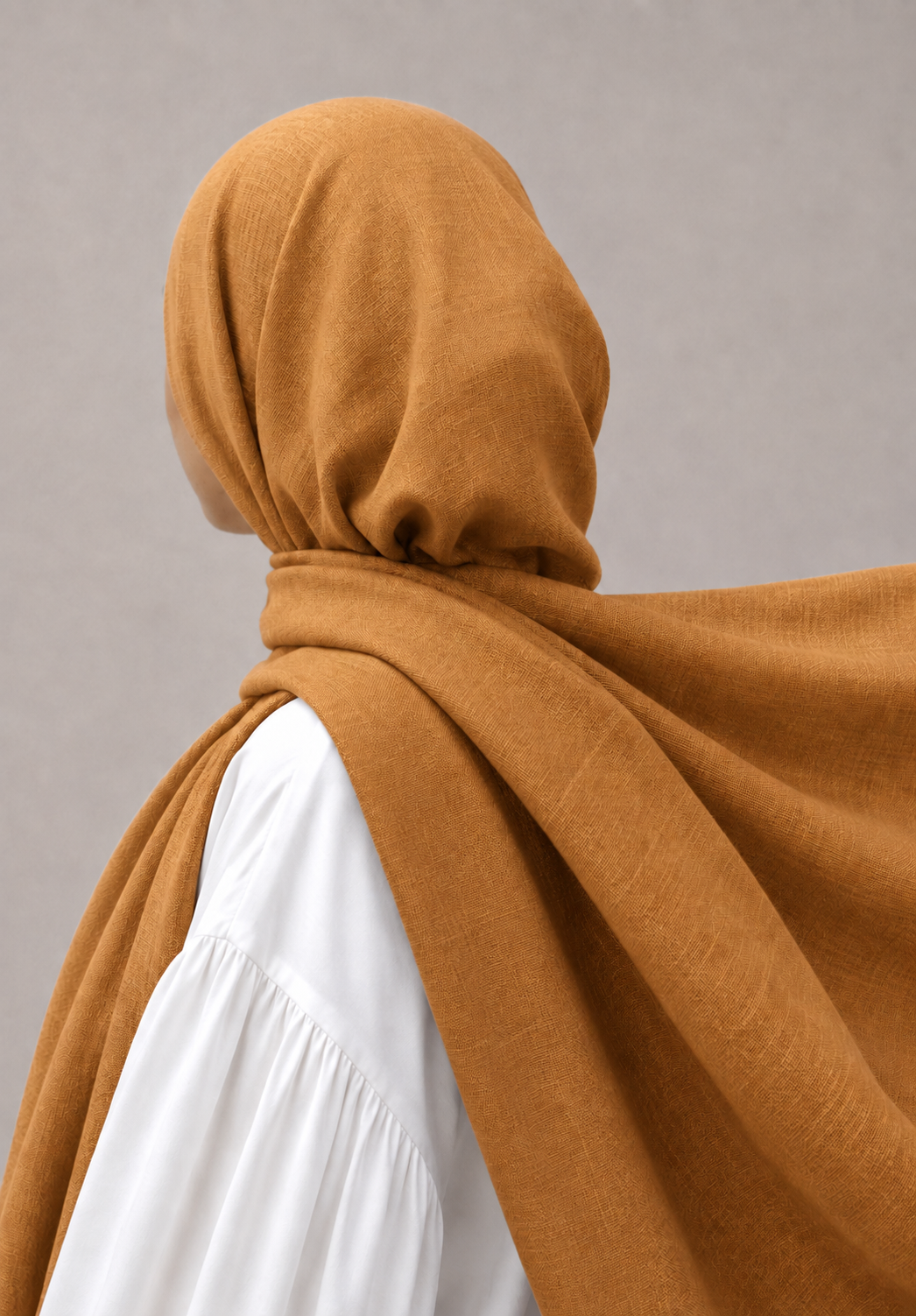 Turkish Viscose Hijab XL in Mustard Gold