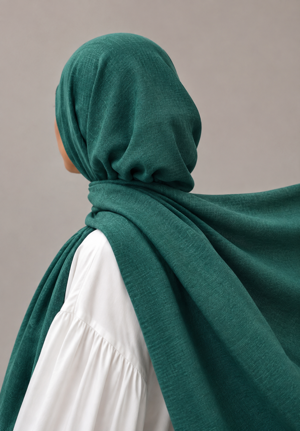 Turkish Viscose Hijab XL in Forest Green