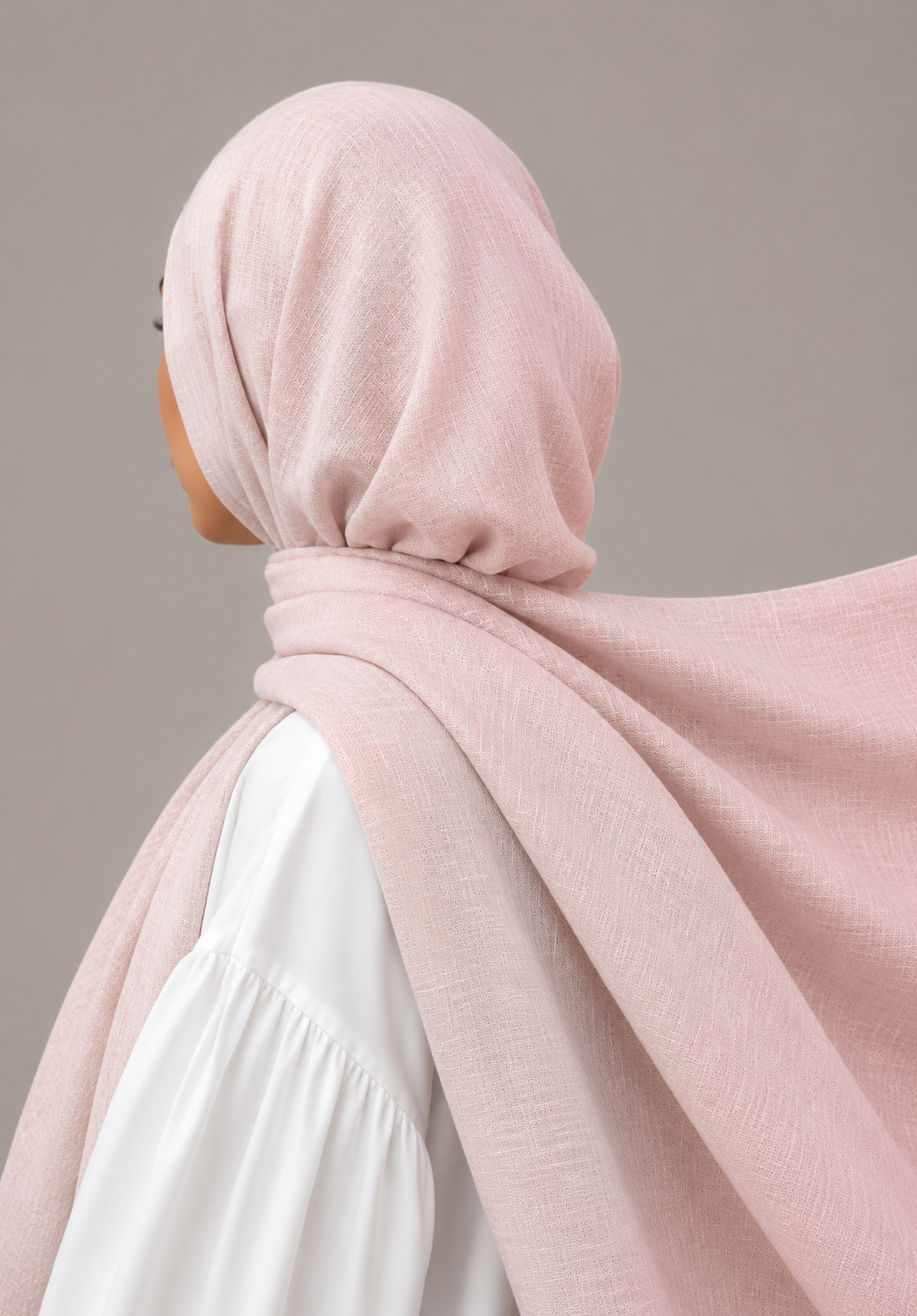 Turkish Viscose Hijab XL in Nude Pink
