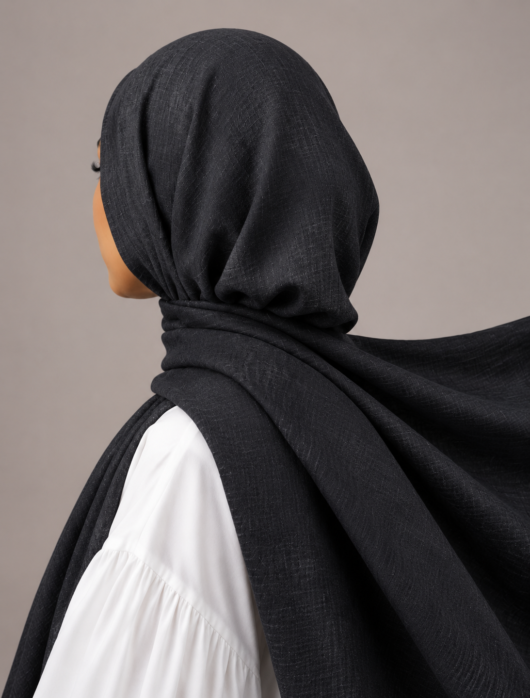 Turkish Viscose Hijab XL in Black