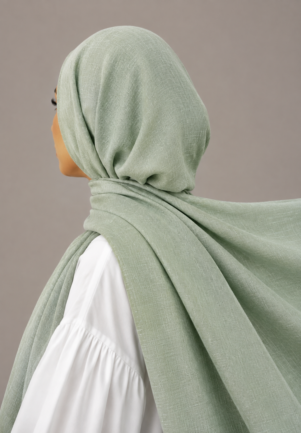 Turkish Viscose Hijab XL in Sage Green