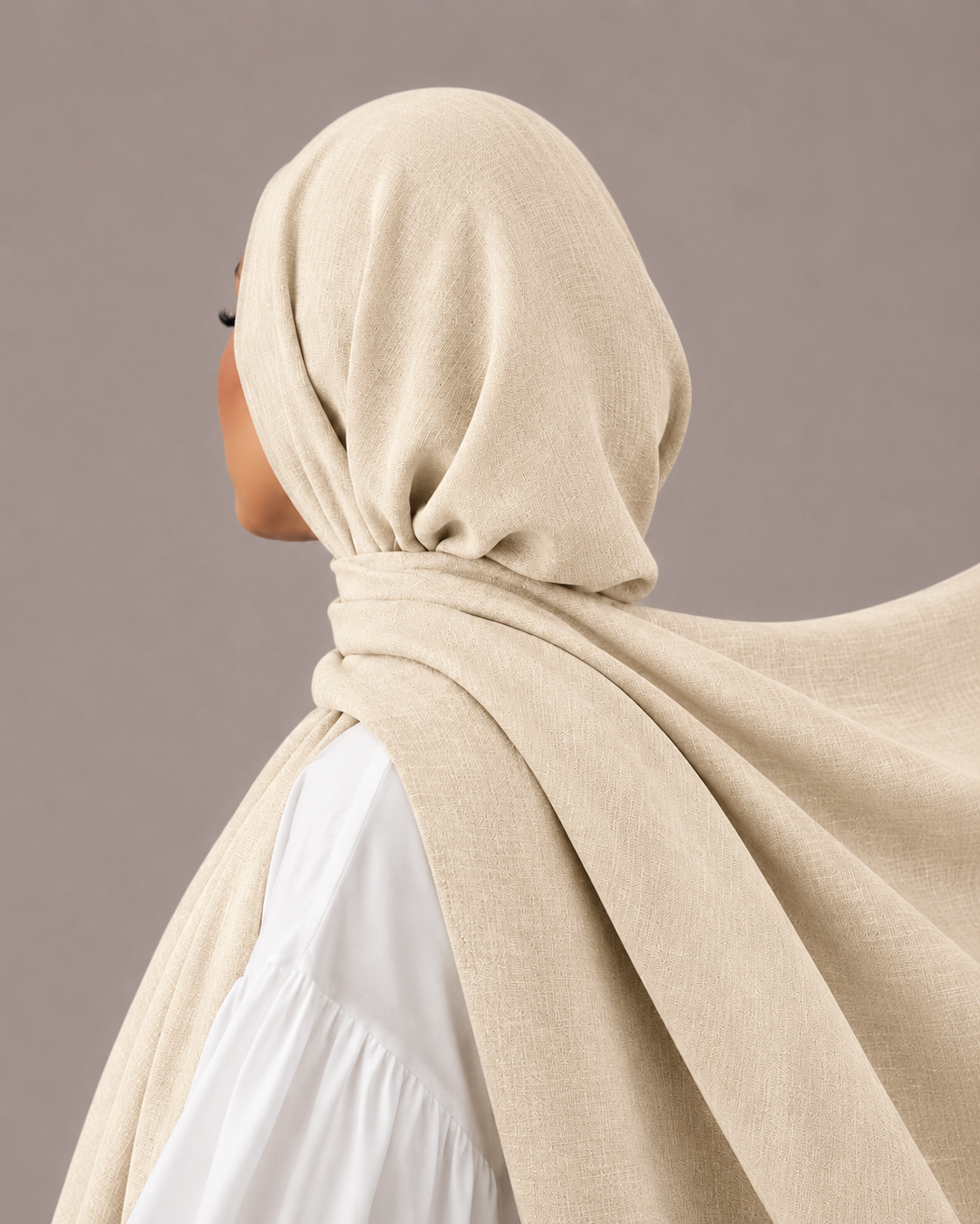 Turkish Viscose Hijab XL in Cream