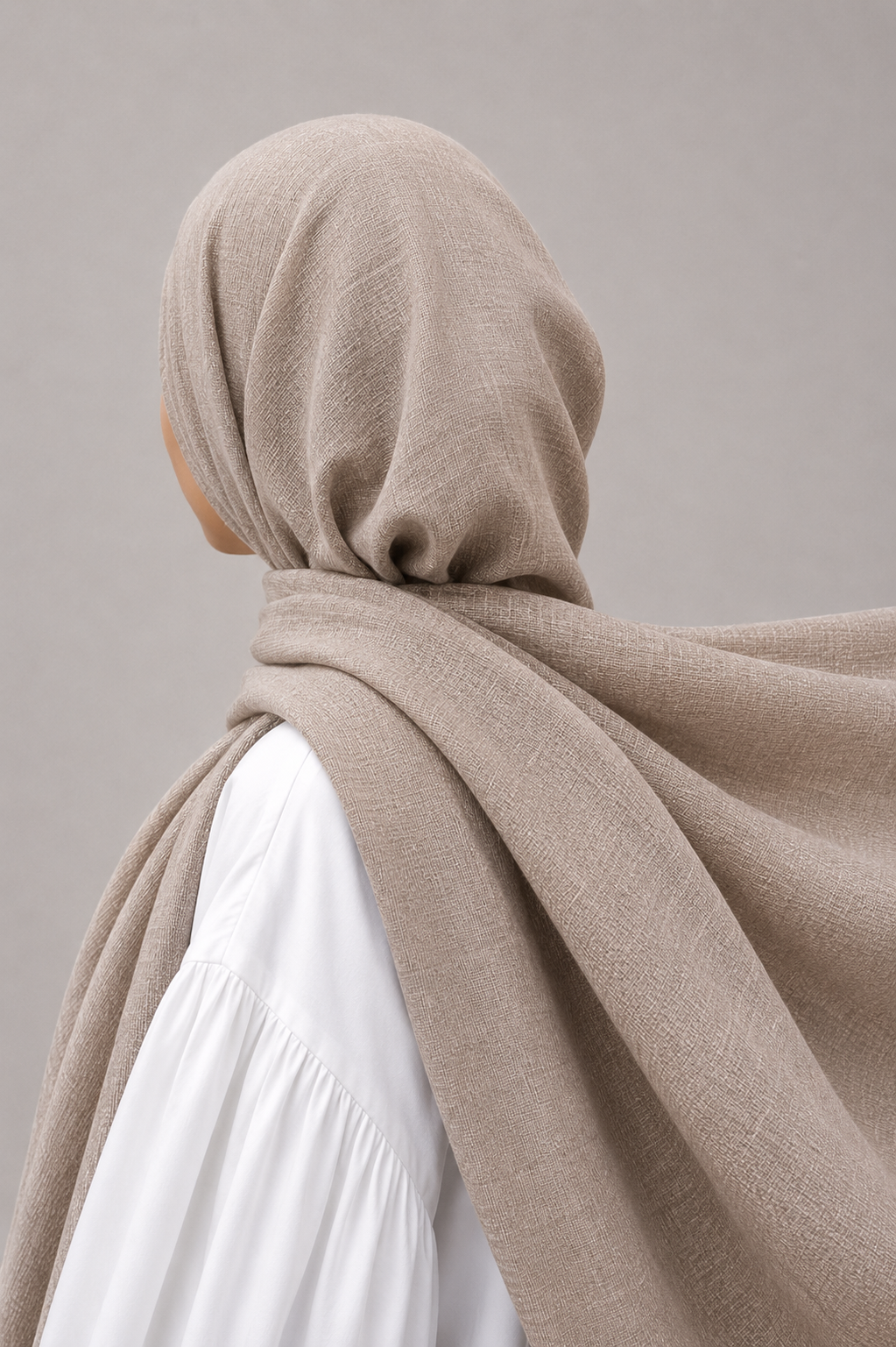 Turkish Viscose Hijab XL in Light Chestnut Brown
