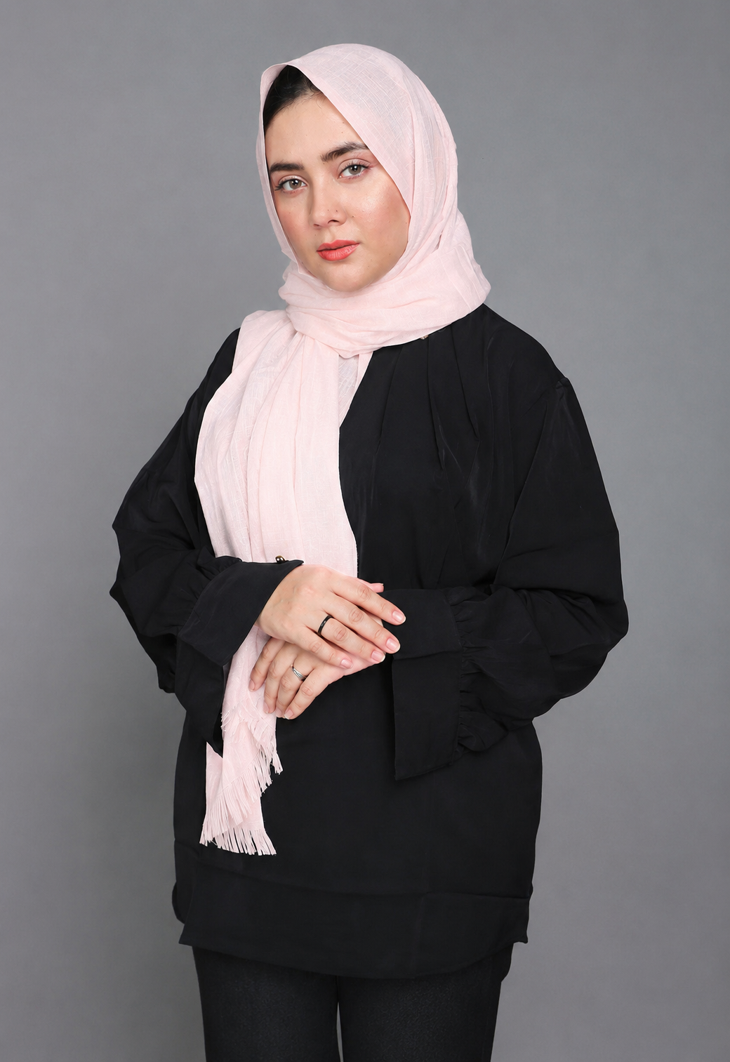 Turkish Hijab Viscose Material in Blush Pink