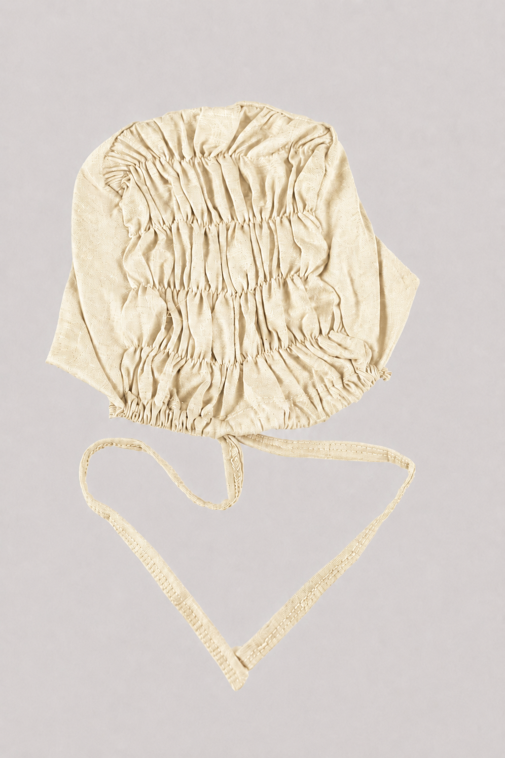 Ruched Hijab Cap in Cream