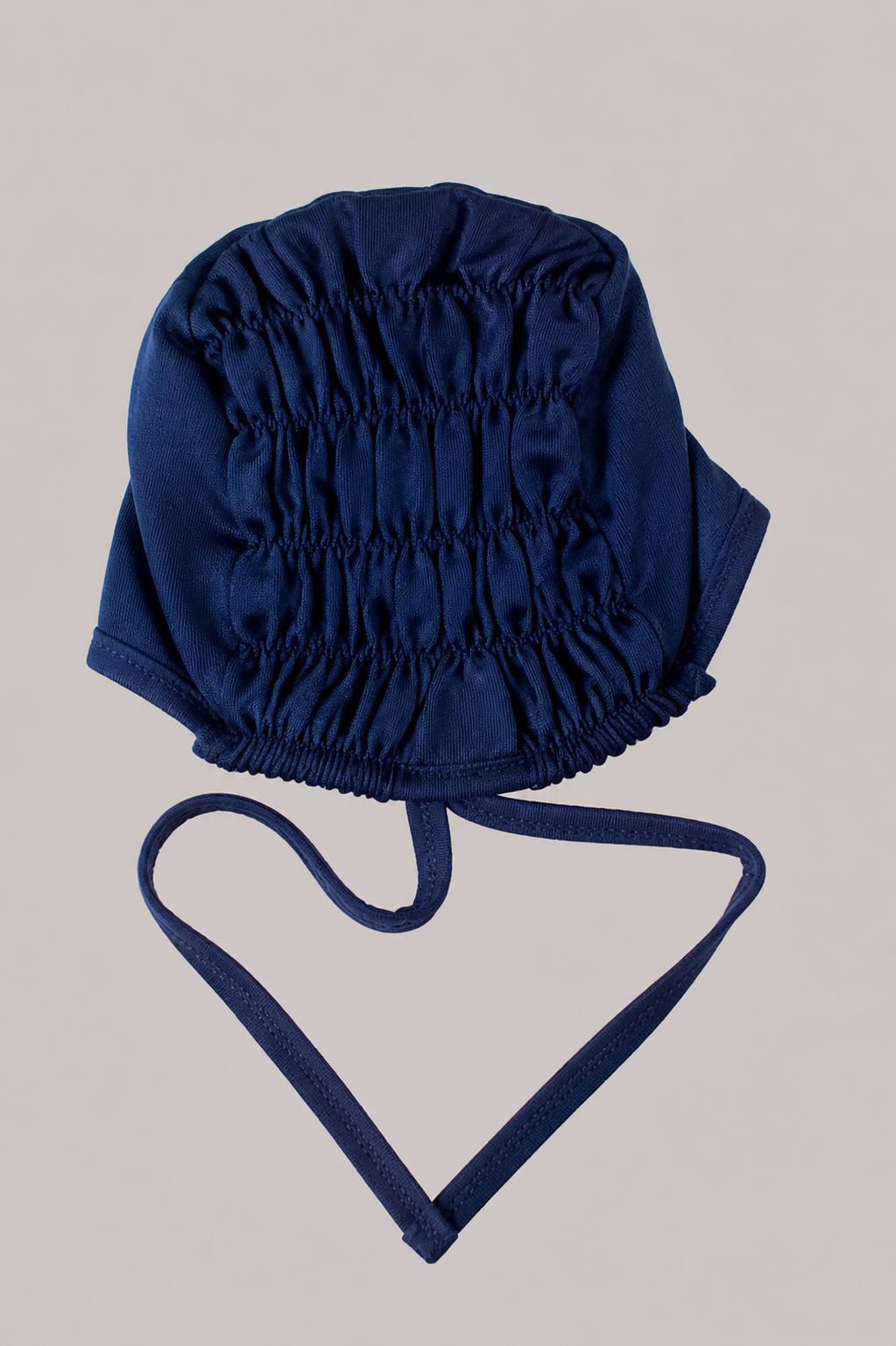 Ruched Hijab Cap in Navy Blue