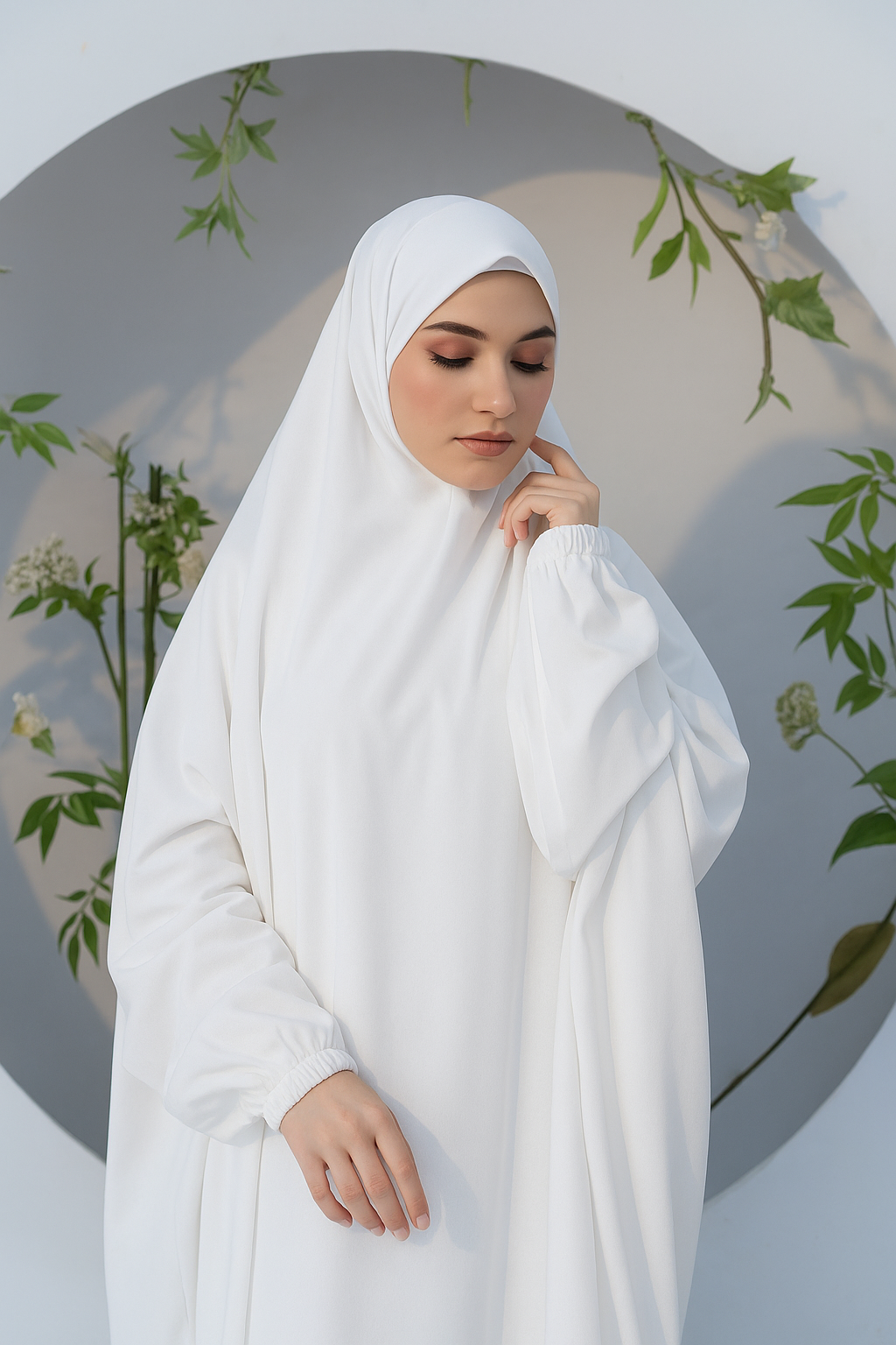 Namaz Chadar in White