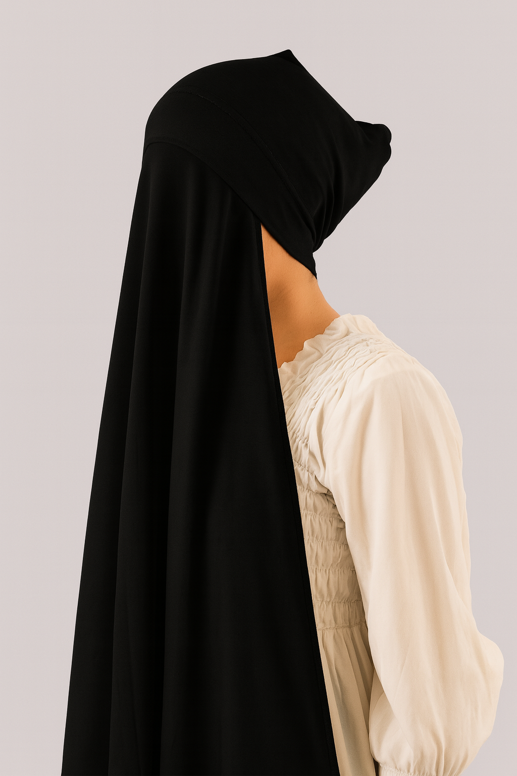 Jersey Instant Hijab in Black